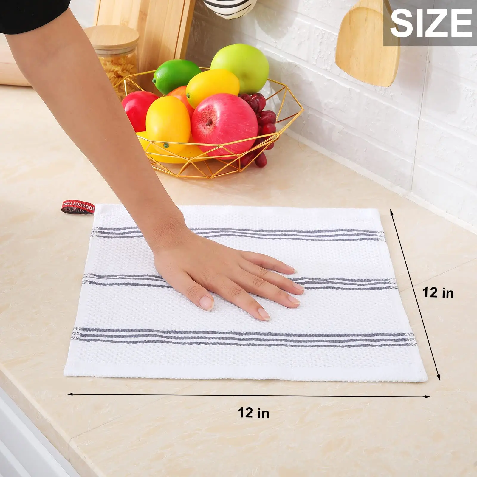 Classic Kitchen Towels, 100% Natural Cotton, The Best Tea Towels, Dish  Cloth, Absorbent and Lint-Free, Machine Washable, 18 x 25 - AliExpress