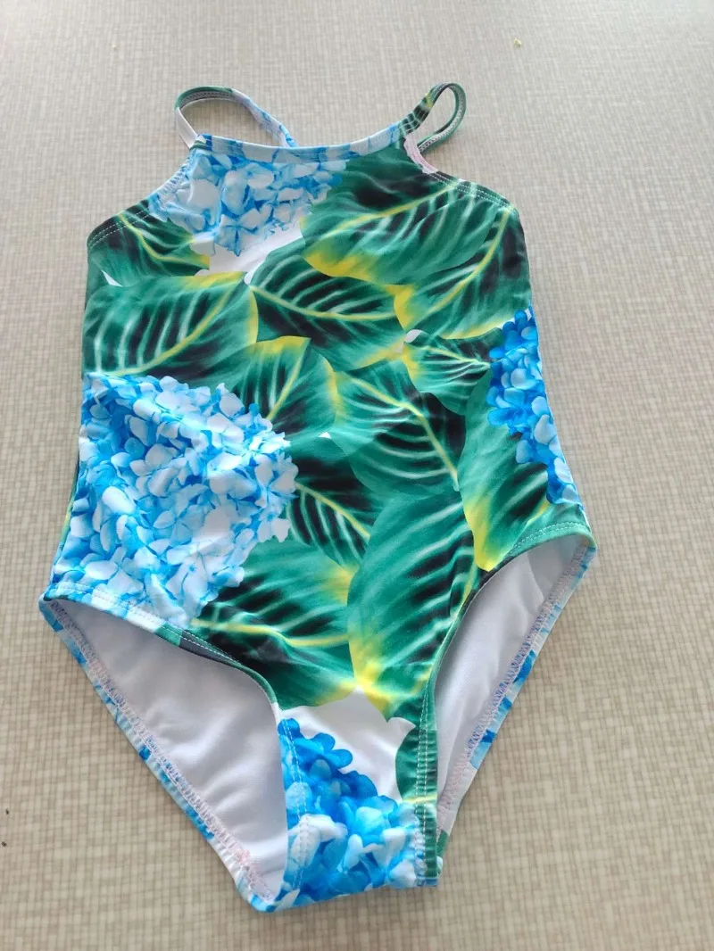 New Swimwear for Girls Brand Design Geometric One-piece Swimsuit Comfortable Children Bathing Suit Fashion Bikinis - 5
