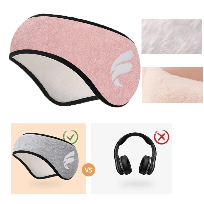 Blackout Sleeping Eye Mask Soundproof Plush Ear Muff Eye Cover Outdoor Head Warmer Adjustable Anti-Noise Sleep Earmuff Headband