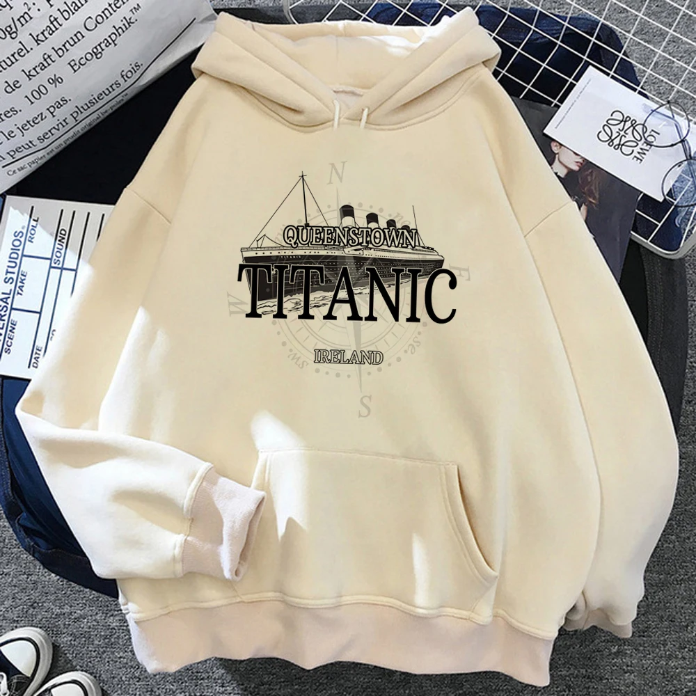

Titanic hoodies women anime long sleeve top Korean style aesthetic sweatshirts tracksuit female harajuku sweater