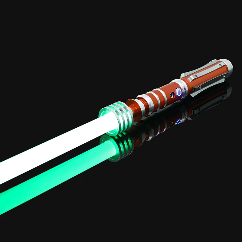 Colorful Metal Lightsaber Toy with RGB Lighting Effects