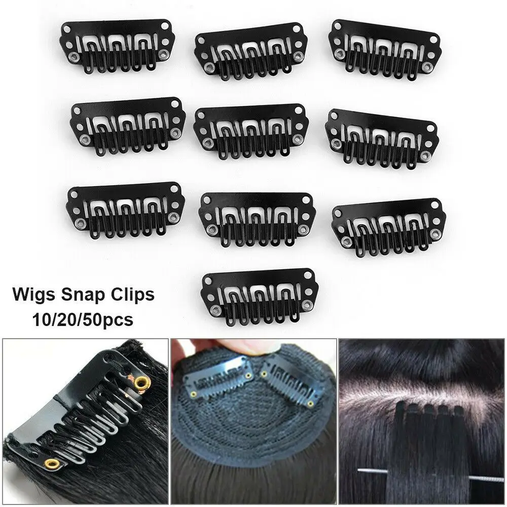 

Invisible With Rubber U Shape Metal Hair Snap Clips Wig Clips Hair Extension Clips Weave Toupee Clips
