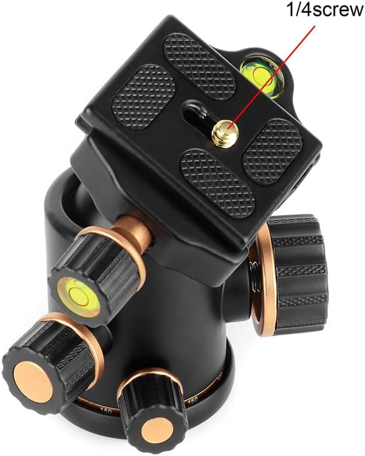 Pergear TH3 Pro DSLR Camera Tripod Ball Head 8KG/17.6lbs Loading Capacity 360 Degree Swivel Metal Build Quality Fine Tuning