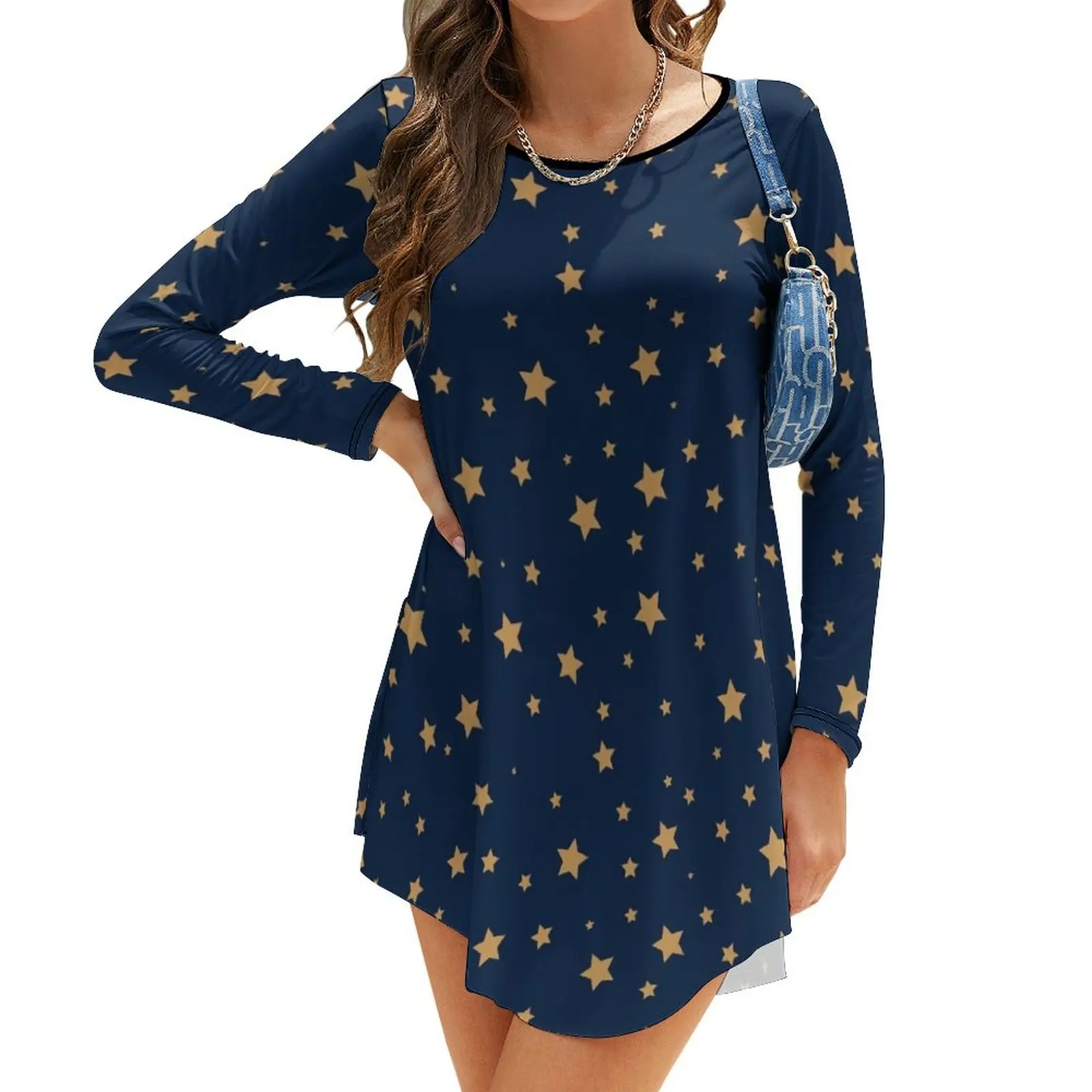 

Stars Long-Sleeve Dress summer dress women 2024 Woman dresses