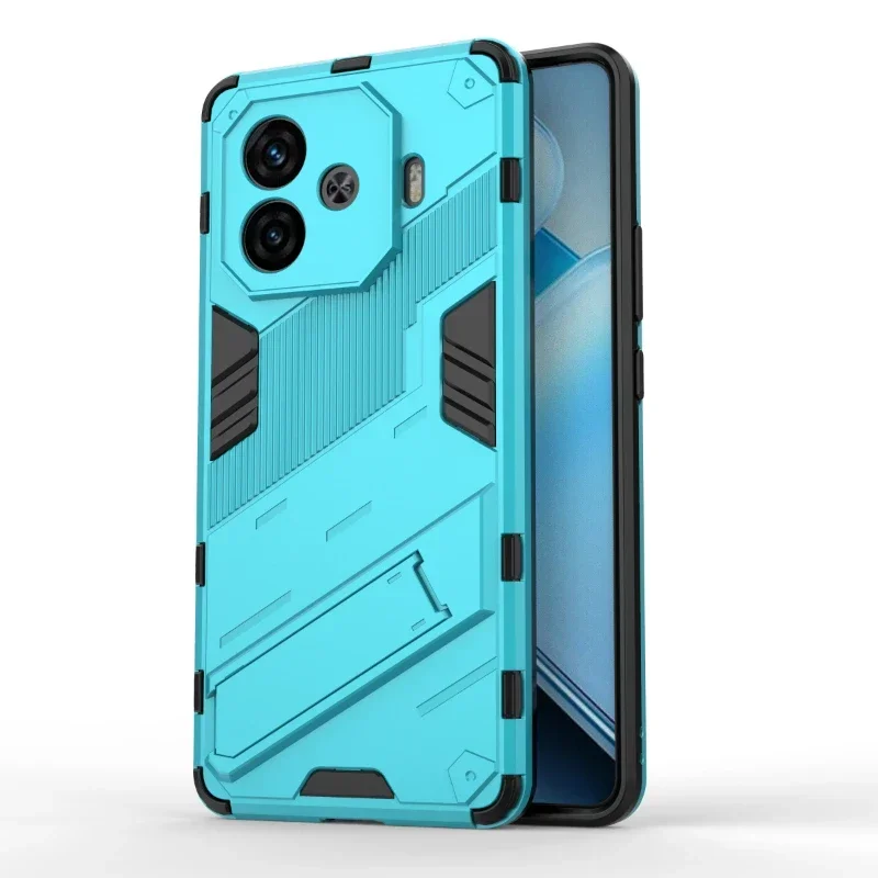 Shockproof Armor Anti-Fall Kickstand Phone Case - Durable Protection Back Cover