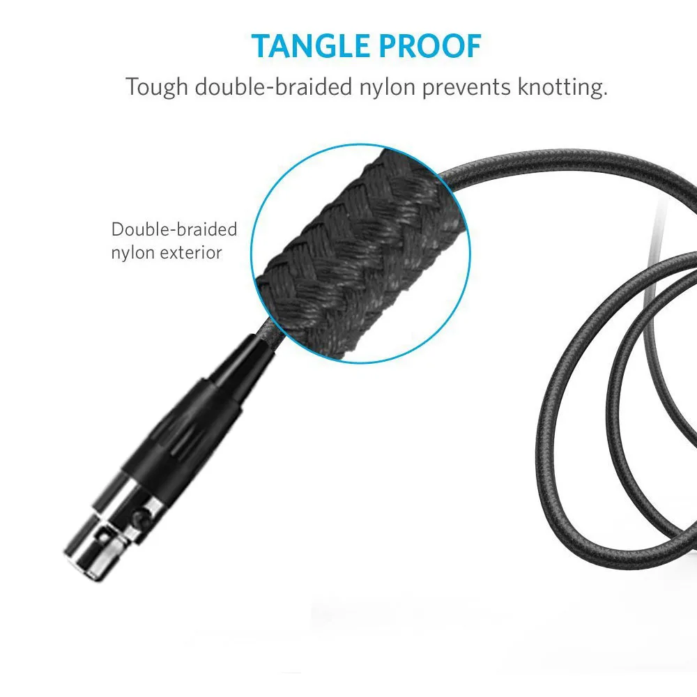 HDJ-X10 Audio Cable for Pioneer DJ HDJ-X10 HDJ-X10BT HDJ X10 X10BT Headphones Cables Replacement Cord