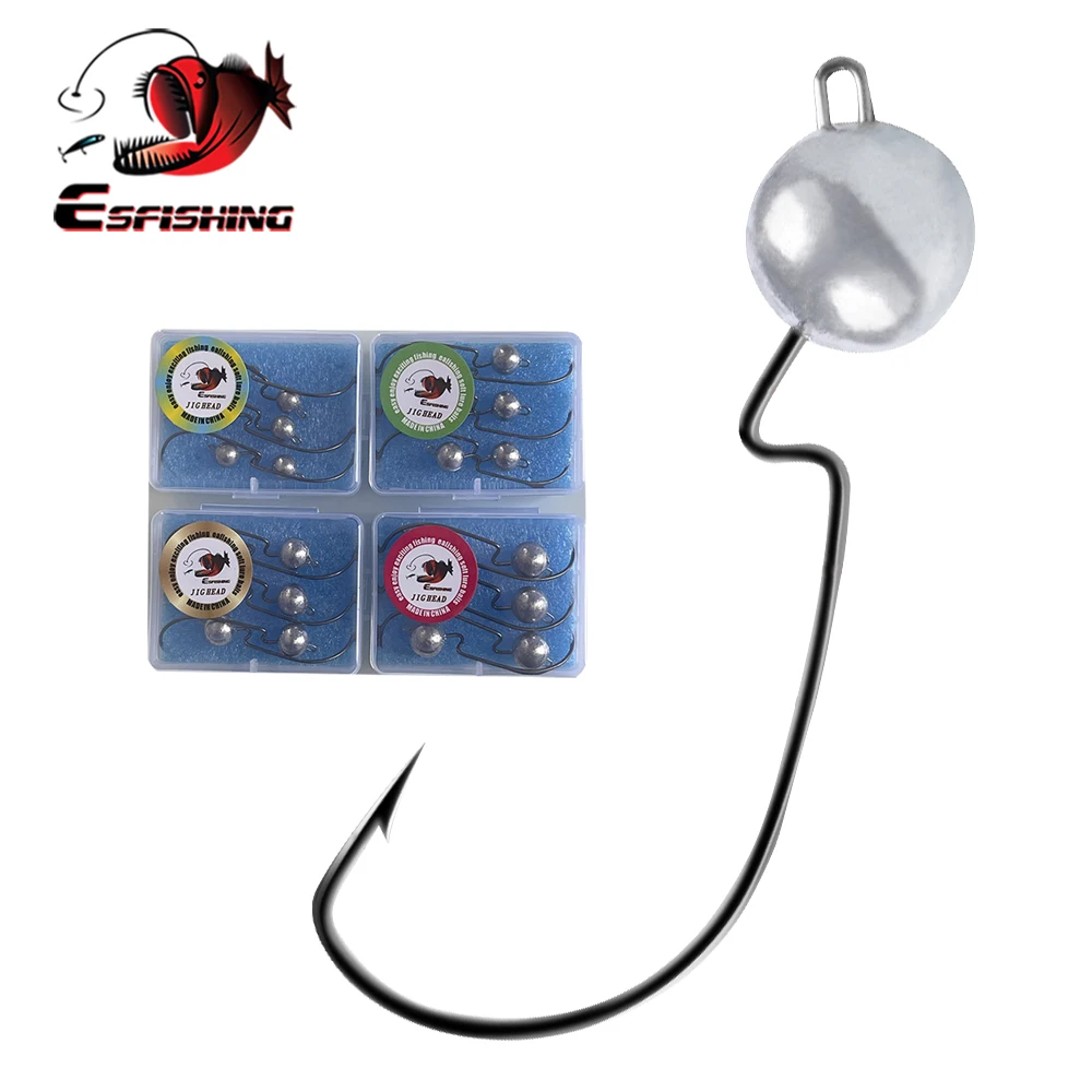 Esfishing Fishing Lure Soft Jig Head Soft Worm Fishing Fishing Hook