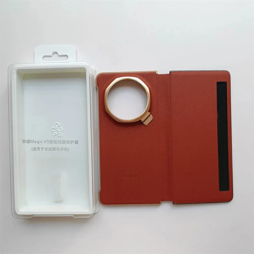 Luxury Smart Wake Mirror Phone Case with Flip Leather Cover and Stand