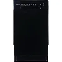 EdgeStar BIDW1802 18 Inch Wide 8 Place Setting Energy Star Certified Built-In Front Control Dishwasher - Black 1