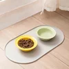 Multi-Functional Pet Feeding Mat Suitable for Cats and Dogs,Easy to Clean Durable Surface for Wet/Dry with Non-Slip Raised Edges 3
