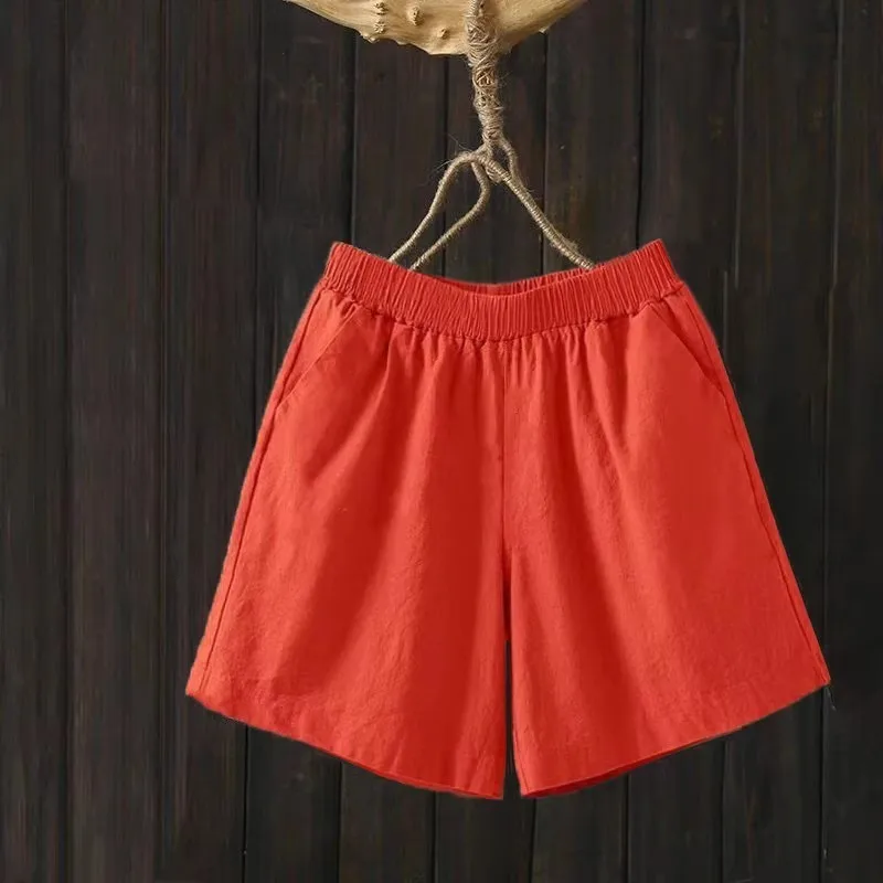 Cotton red [shorts]