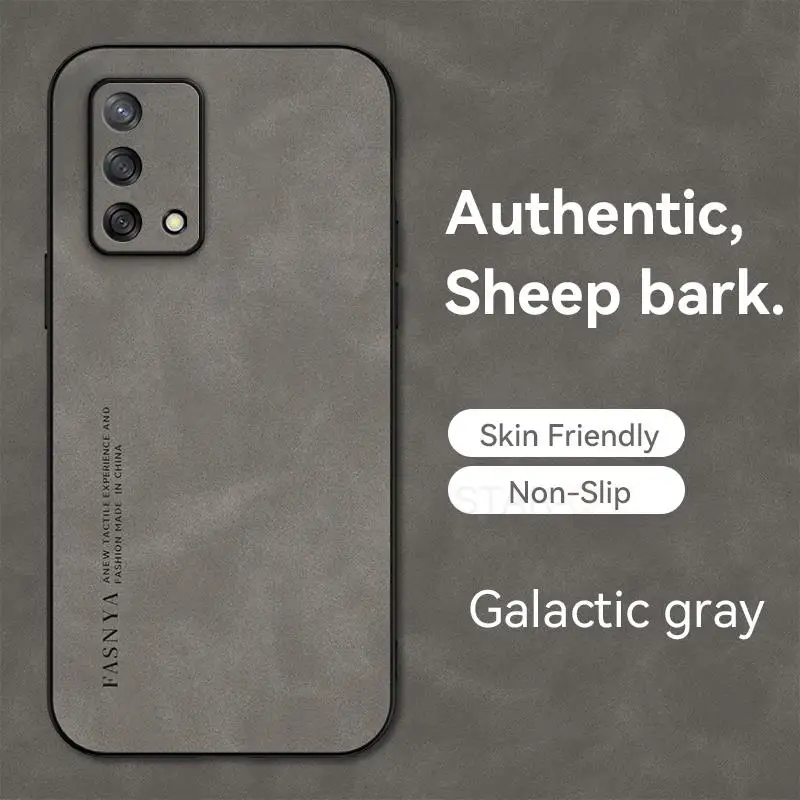 Luxury Sheepskin Leather Retro Men’s Business Back Case Cover