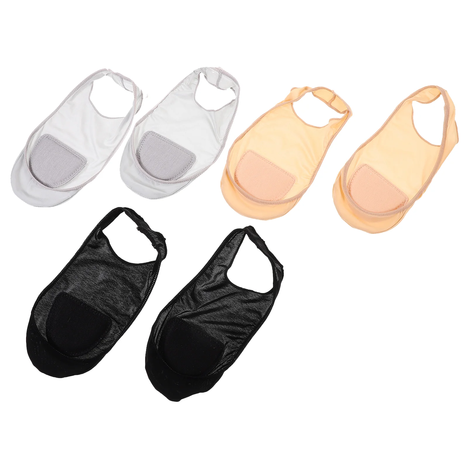

No Show Sling Back Socks Ball Of Foot Cushion Socks Low Cut Liner Socks With Sling No Show Padded Half Socks For Heels