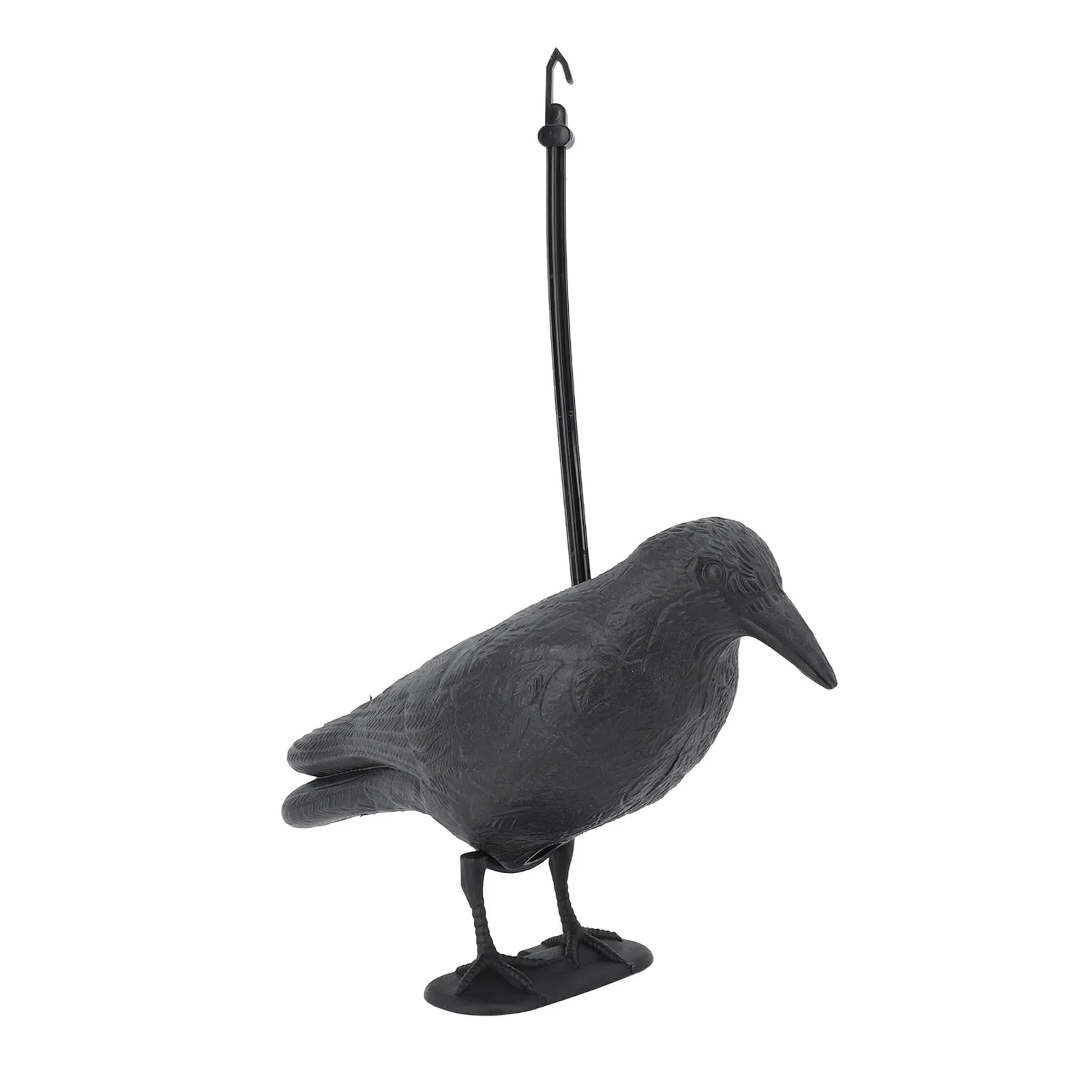 Leurre corbeau cible tir à l'arc - Déco réaliste 3D yeux et griffes avec crochet pour jardin extérieur