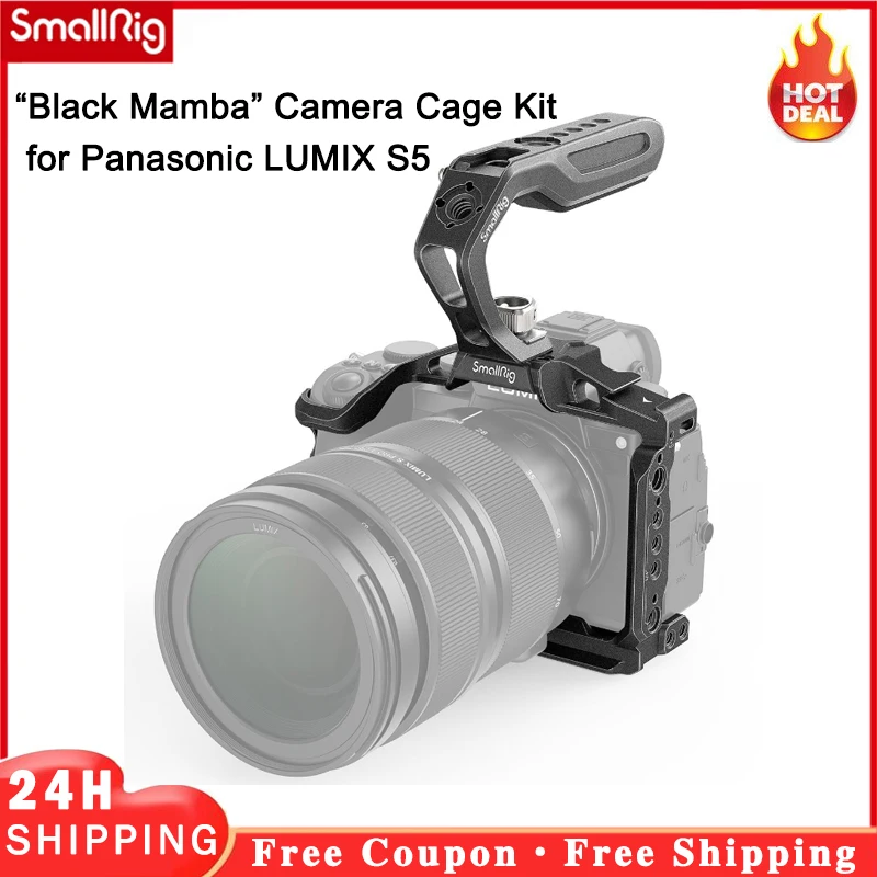 Kit Gabbia Per Fotocamera Smallrig "Black Mamba" Per Panasonic Lumix S5 3790
