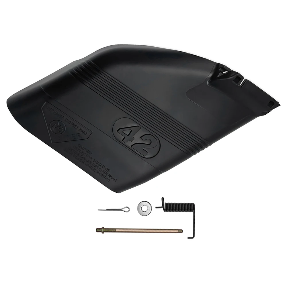 Deck Deflector Guard 42'' for Riding Mower Model 130968 Replacement Includes Hardware to Support Efficient Grass Management
