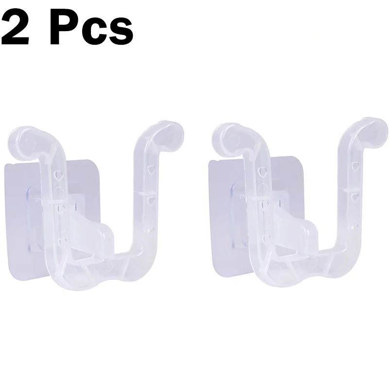 Set of 2 Self-Adhesive Slipper Storage Hooks - Wall Mounted, Punch-Free Organizer