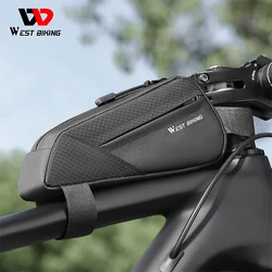 WEST BIKE Portable Bicycle Bag Cycling Top Tube Triangle Bag Ultralight MTB Road Bike Front Frame Tool Bag Bicycle Accessories