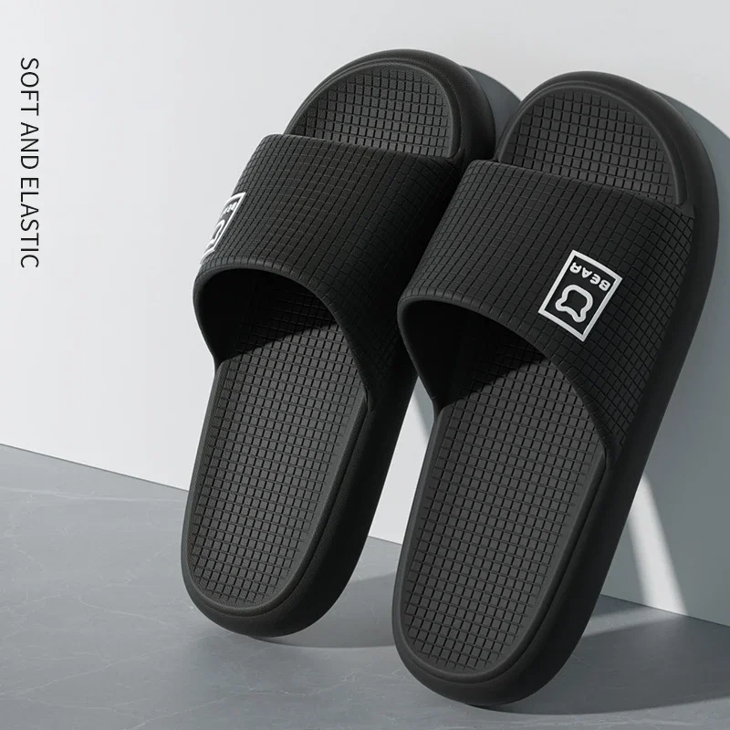 Summer Slippers Fashion Concise Couple Home Shoes Non-slip Slides for Women Men