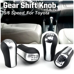 5/6 Speed MT Car Gear Shift Knob PU Leather For Toyota Corolla Verso RAV4 Yaris AYGO Gearshift Shifter Lever Stick