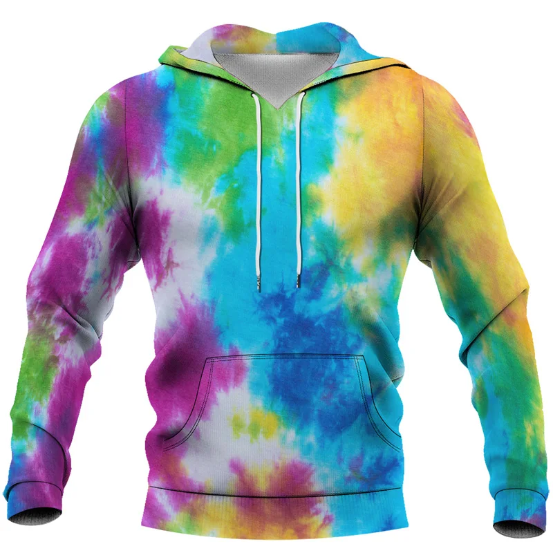 

Fashion Personality Spiral Colorful Tie Dye 3D Printed Hoodie Men Women Hooded Sweatshirt Casual Clothing Tracksuit Pullover 6XL