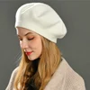 Women Wool Berets French Artist Style Warm Winter Beanie Hat Plain Solid Color Elegant Lady All Matched Autumn Painter Caps 1