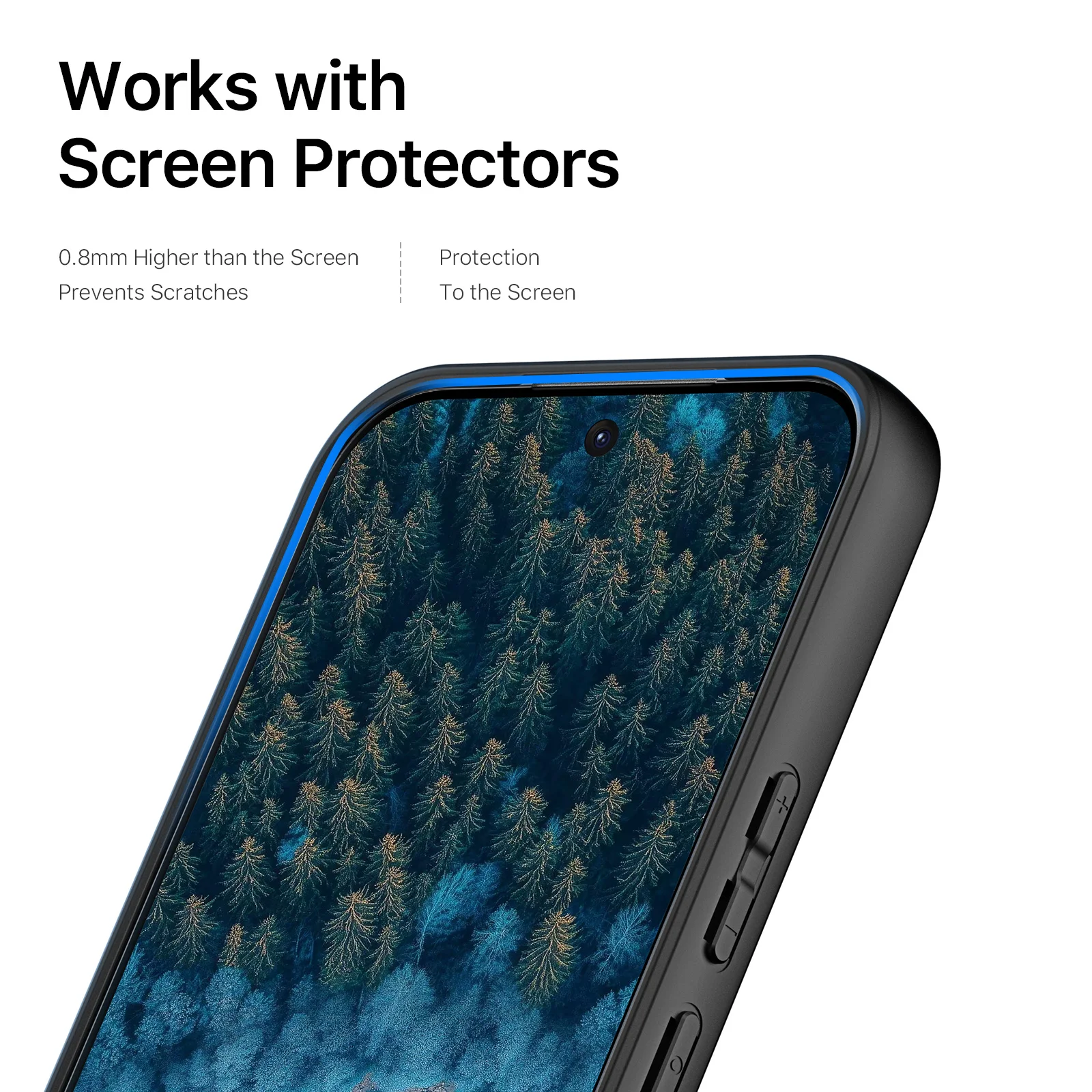 DUX DUCIS Anti-Finger Shock Proof Transparent Back Phone Case