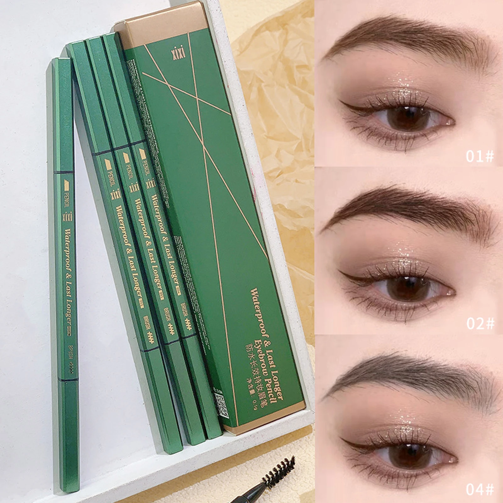 

Double headed Wild Eyebrow Pencil Ultra-fine Natural Waterproof Sweat-proof Eyebrow Pencil Lasting Eyes Makeup Cosmetic