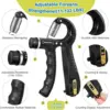 Adjustable Hand Grip Strength Strengthener Trainer Full Set With Counter Wrist Forearm And Hand Exerciser For Muscle Training 5