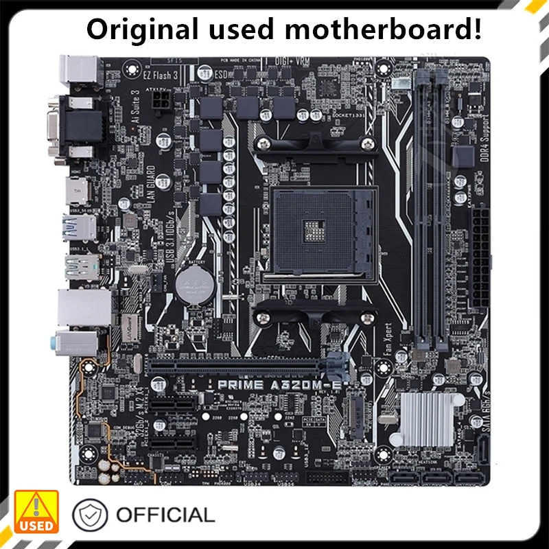 

Материнская плата для A320 PRIME, разъем AM4 для AMD A320 DDR4 USB3.0 SATA3, оригинальная десктопная материнская плата, б/у материнская плата