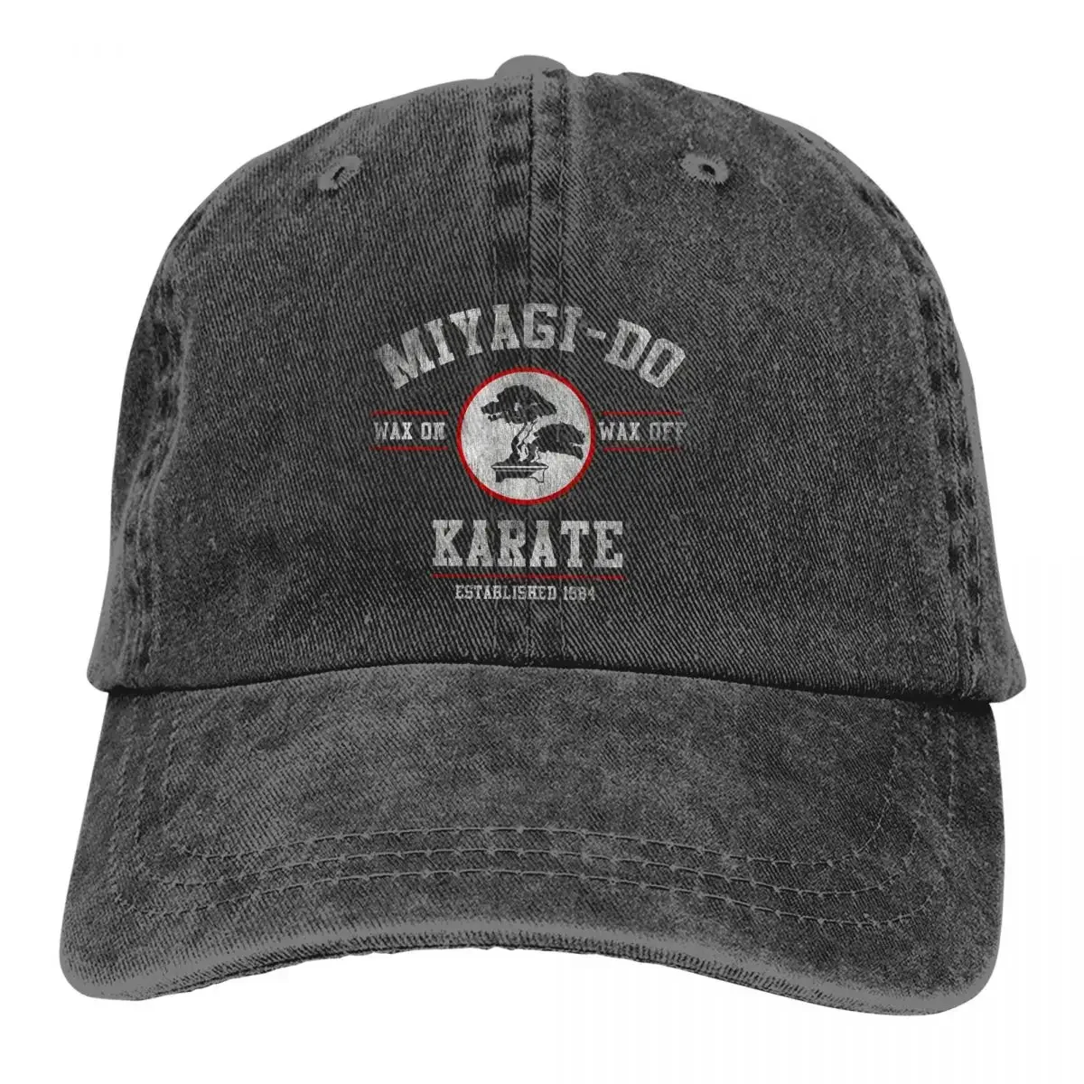 

Pure Color Cowboy Hats Miyagi Do Karate Kid Wax On Wax Off Women's Hat Sun Visor Baseball Caps Cobra Kai Peaked Trucker Dad Hat