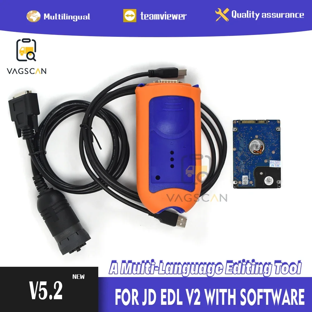 

Truck scanner tool 5.2 version for JD EDL V2 Agriculture Construction and Forestry diagnostic tool