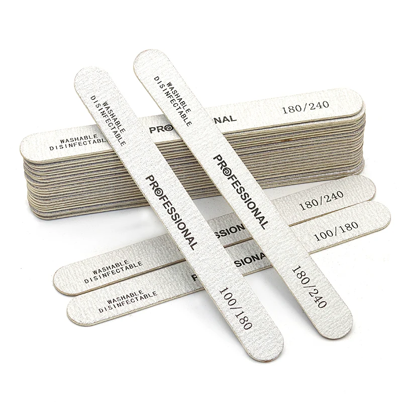 Description Picture 5 of item100Pcs Wooden Nail File Professional Sanding Buffer Files 100/180/240 Double Side For Salon Manicure Pedicure UV Gel Tips Tools