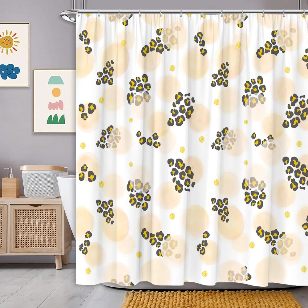 

Современная Геометрическая занавеска для душа, комнатный декор из полиэстера, акварельный, минималистичный, полосатый, яркий, в скандинавском стиле, креативная текстурированная, для ванной комнаты