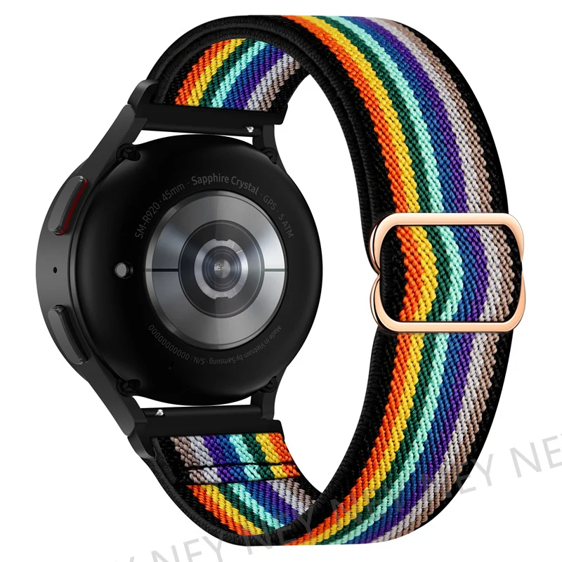 Adjustable Elastic Nylon Watch Strap, 20/22mm - Versatile and Comfortable Bracelet Band