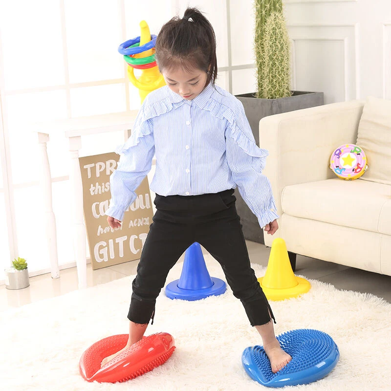 Inflated Stability Wobble Cushion For Physical Therapy Balance Stapstenen  Sensory Toys For Autism ADHD Children And Adults - AliExpress