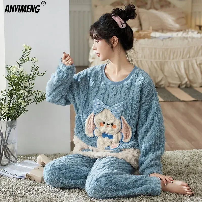 Jacquard Pijamas Mujer Talla 4xl Conjunto De Pijamas De Coral