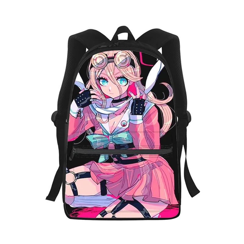 anime danganronpa miu iruma Men Women Backpack 3D Print Fashion Student School Bag Laptop Backpack Kids Travel Shoulder Bag
