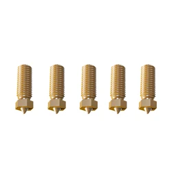 5PCS Original FLSUN V400 3D Printer Hotend Nozzle Brass Print Head Block Double Holes 0.4mm Extruder Part for 1.75mm Filament