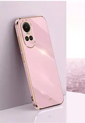 Enhanced Shockproof Silicone Bumper with 6D Plating Finish - Soft TPU Back Cover for Not with Ring Holder (PURPLE)