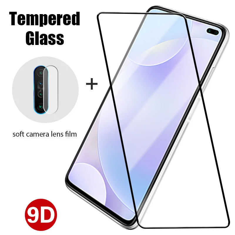 

2 in 1 9D Tempered Glass for Redmi Note 9T 9S 9 Pro 9A 9C 9i Back Len Screen Protector on Xiaomi Redmi Note 8 Pro 8T 7 8A 7A