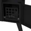 D Wide Body Vertical Offset Charcoal Smoker,Black 3