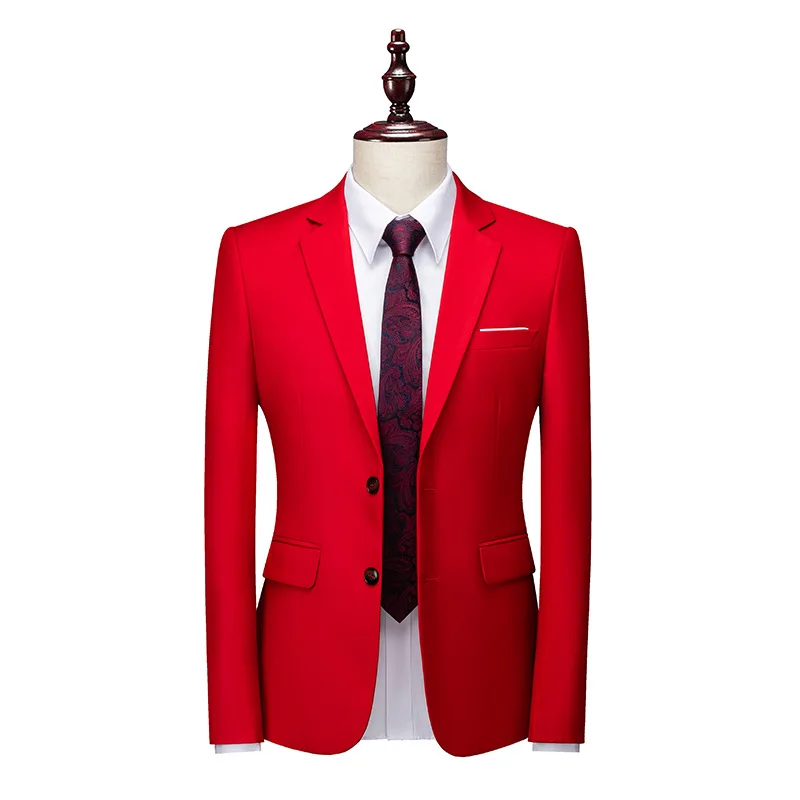 

Foreign Trade Men's Suit Formal Dress 662 Host Emcee Wedding Groomsman Stand Diagram Single Suit Jacket