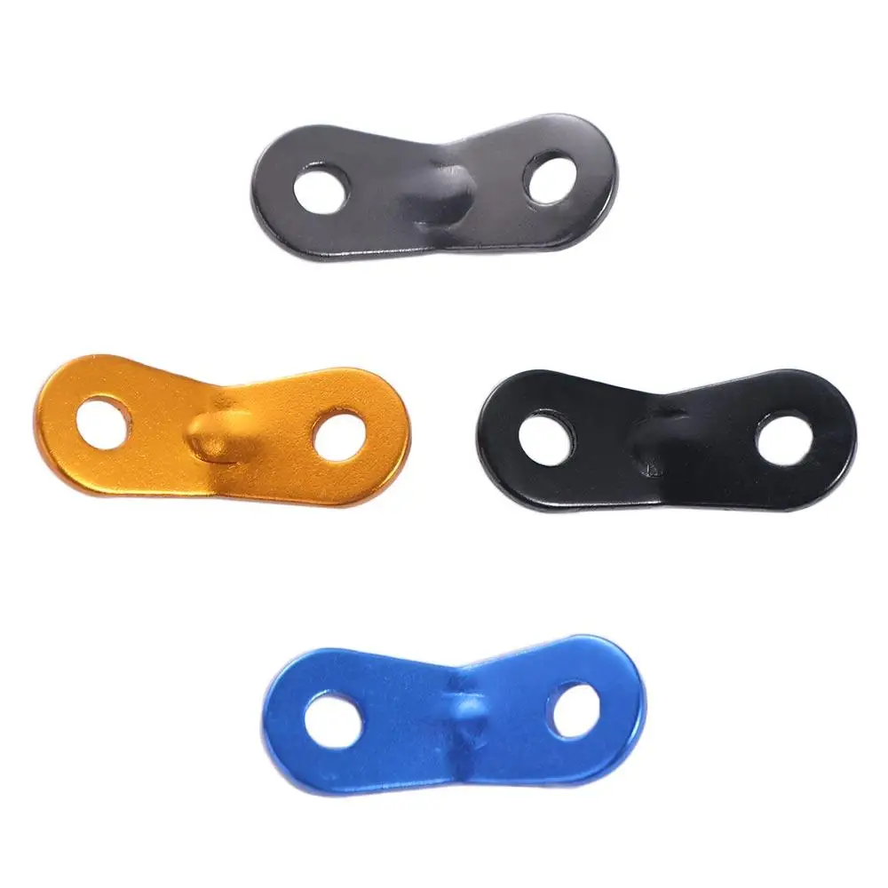 10 Stück Zelts eil spanner aus Aluminium legierung Camping rutsch feste Kabel verschluss schnallen Doppel löcher Winds eil Erdnuss stopper – Detail 28