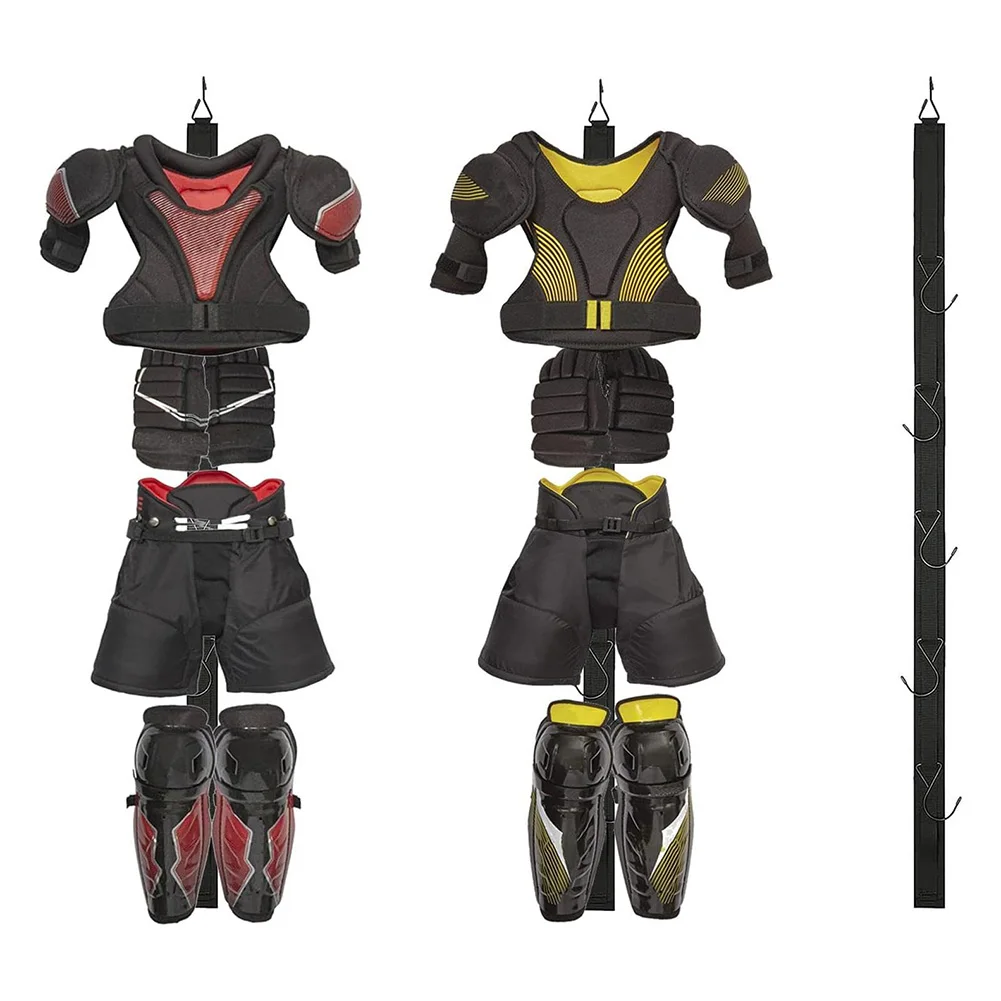 1x Hockey Equipment Drying Rack Ice Hockey Equipment Organizer Hanging Strap Gear Drying Rack For Dorm Football Skating hockey equipment drying rack