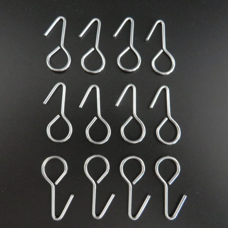 Car Seat Hook Metal S-shaped Hook Multi-functional Car Seat Cover Fixing S Shaped Cover Fastener 50pcs 1.5cm*28mm auto fasteners