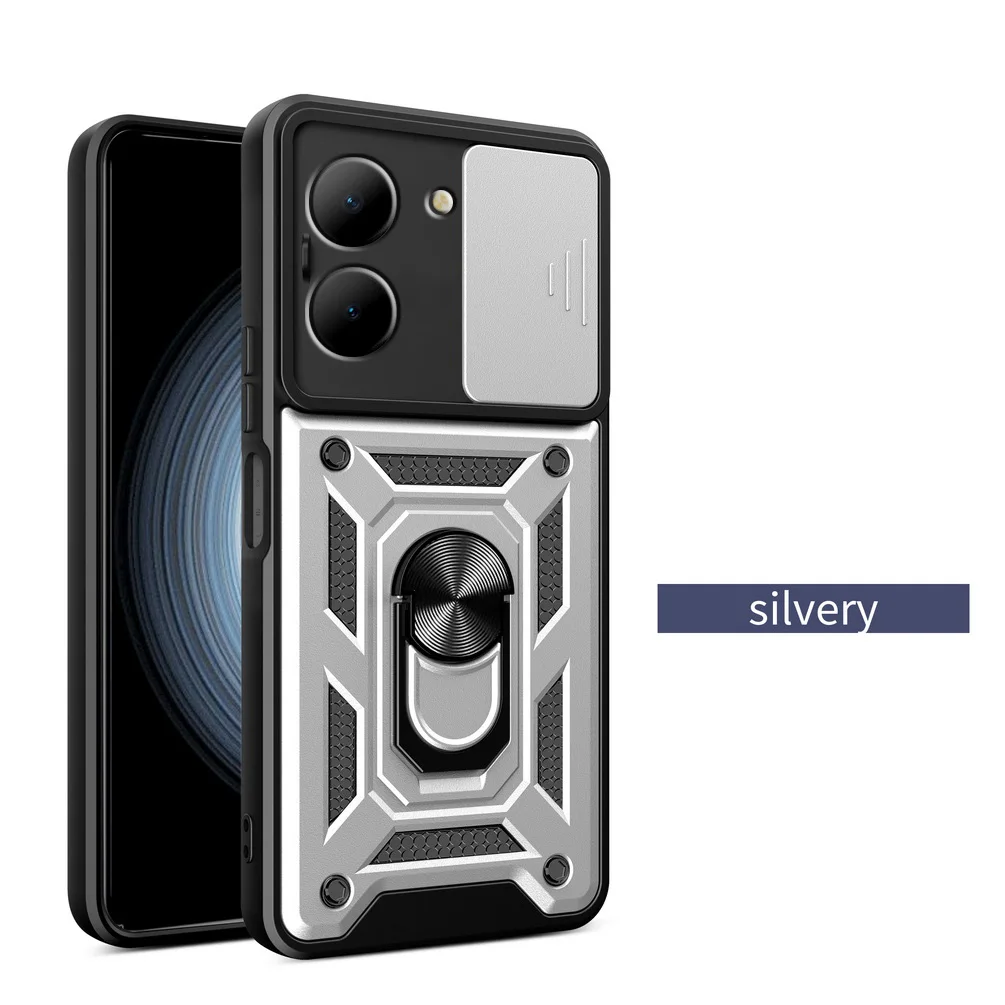 Enhanced Protective Camera Case with Hybrid Ring Back Cover