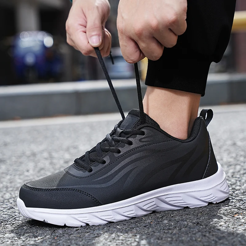 

Fshion Men Sneakers Top Quality Lightweight Mens Running Shoes Flat Walking Shoes Lace Up Casual Shoes Tenis Masculino Adult