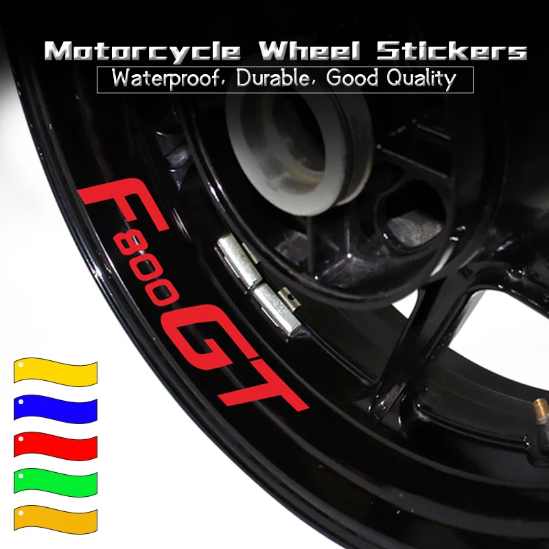 Hot Sales For BMW F800GT F800R F800 GT R Motorcycle Inner Rim Sign Reflective Declas Waterproof Decoration Stickers f800gt f800r hot sales motorcycle wheels sign rim stripe tapes decals for bmw m1800r m 1800r reflective waterproof decoration stickers m1800r