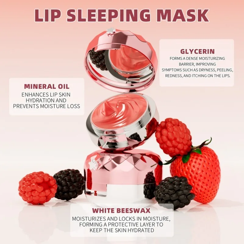 Rose Gold Air Cushion Lip Mask Removes Dead Skin Lightening Lip Lines Moisturizing  Dead Skin Repair Anti-cracking Lip Balm 4